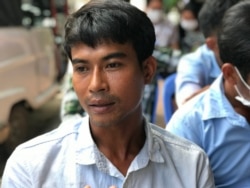 Ouk Savath, 31, a survivor from the building collapse incident in Preah Sihanouk, Sihanoukville province in 2019. (Hul Reaksmey/VOA Khmer)