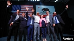 Former U.S. President Barack Obama participates in a political rally for California Democratic candidates during a event in Anaheim, California, September 8, 2018. 