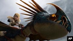 Adegan dari film DreamWorks Animation "Hot To Train Your Dragon 2." (AP/DreamWorks Animation)