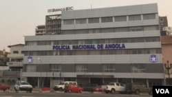 Edificio da Policia Nacional de Angola, na Baixa de Luanda, Angola