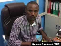 Trésor Nzila Kendet de l'OCDH dénonce l'impunité des crimes commis dans le Pool, au Congo-Brazzaville, le 18 mai 2017.