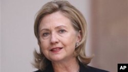 U.S. Secretary of State Hillary Clinton in Mexico.
