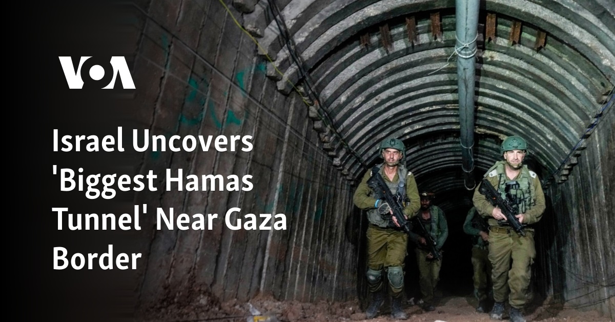 Israel Uncovers 'Biggest Hamas Tunnel' Near Gaza Border