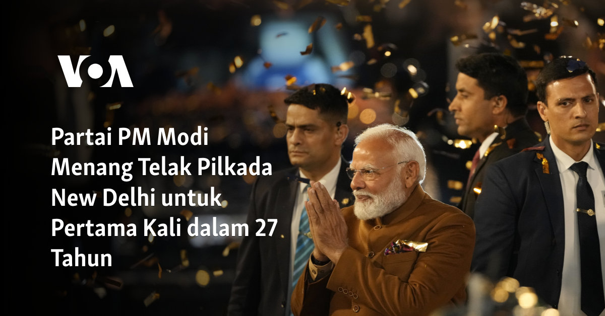 Partai PM Modi Menang Telak Pilkada New Delhi untuk Pertama Kali dalam 27 Tahun