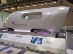 Virgin's Hyperloop is a super high-speed ground-level transportation tube that could become a new mode of mass transport. (Deborah Block/VOA)