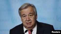 Sabon sakataren MDD Antonio Guterres.