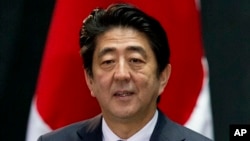 日本首相安倍晉三 (資料圖片)