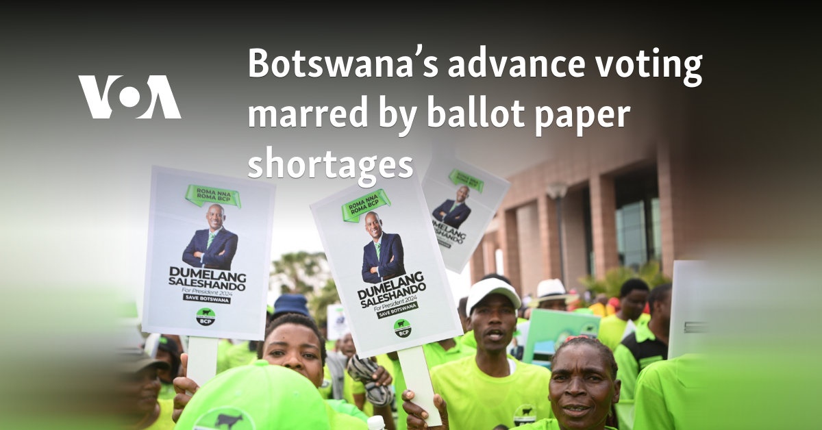 Botswana's advance voting marred by ballot paper shortages