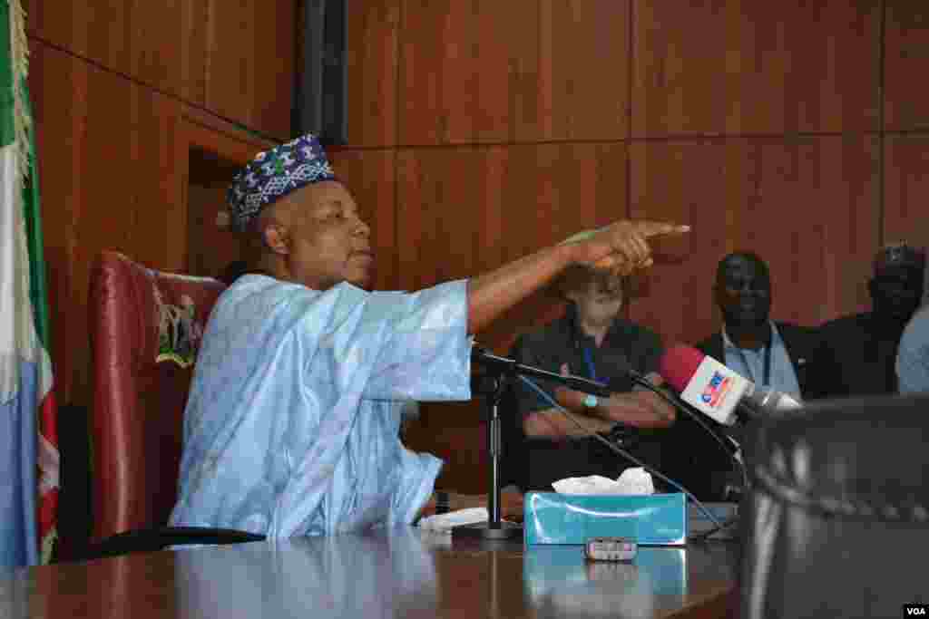 Borno State Governor Kashim Shettima told the council that Boko Haram has been “decimated to such a level” that it can no longer hold any territory in northeastern Nigeria. (M. Besheer/VOA)