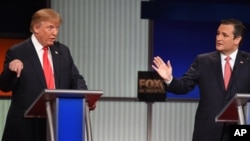 دانلد ترامپ و تد کروز بیش از بقیه نامزدها از یکدیگر انتقاد کردند. 