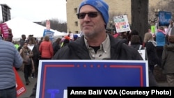 Scott Martin, protester at the Women's March in Washington, D.C. Jan 21, 2017.