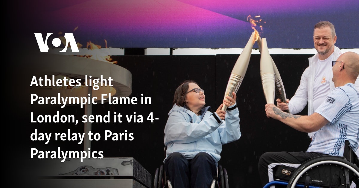 Paralympic Flame Lit in Stoke Mandeville