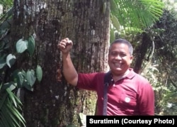 Suratimin penerima penghargaan Kalpataru 2013 dari Gunungkidul. (Foto:Dokumen Pribadi)