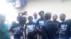 Des membres du mouvement citoyen Ras-le-bol lors d’un point de presse à Brazzaville, 12 mai 2018. 