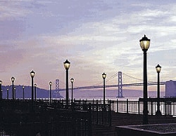 The San Francisco-Oakland Bay Bridge is lovely at dawn – but chaos ensued during afternoon rush hour on October 17, 1989, when a 15x23 meter section of the upper deck crashed to the deck below