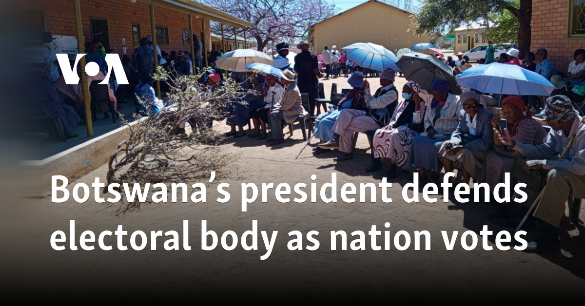 Botswana's president defends electoral body as nation votes