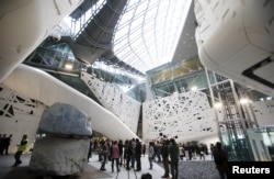 The Italian pavilion is seen at Expo 2015 in Milan, Italy, May 1, 2015.