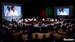 A general view shows the inauguration of the 13th Pacific Alliance Summit in Puerto Vallarta, Mexico, July 24, 2018. 