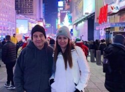 Yomber Guzmán con su esposa Liliana en Nueva York antes de la pandemia. [Foto: Cortesía de la familia]