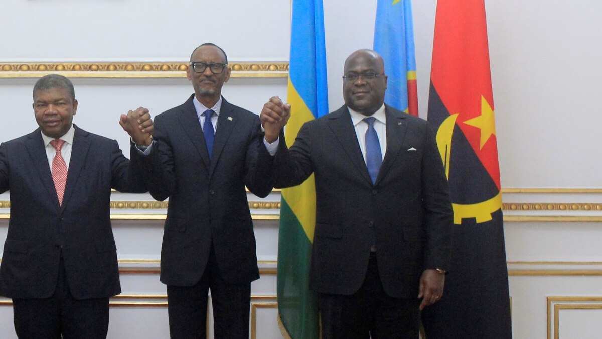 João Lourenço Acolhe Cimeira Entre Presidentes Da RDC E Do Ruanda