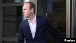 FILE - Rick Gates, a former campaign official for U.S. President Donald Trump, departs U.S. District Court in Washington, Oct. 30, 2017.