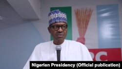 Shugaba Buhari A Taron Shugabannin Jam’iyyar APC Inda Ya Bayyana Niyyarsa Na Sake Neman Wa'adin Shugabanci