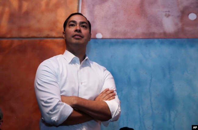 Julian Castro, former U.S. Secretary of Housing and Urban Development and candidate for the 2020 Democratic presidential nomination, during a campaign visit in Somersworth, N.H., Jan. 15, 2019.
