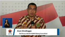 Staf Khusus Menteri BUMN, Bid Komunikasi. (Foto: Screengrab/YouTubeBNPBIndonesia)