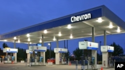 Chevron gas station.