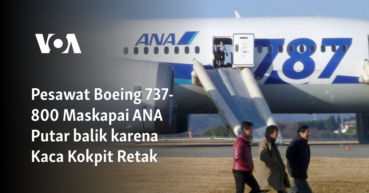 Pesawat Boeing 737 800 Maskapai Ana Putar Balik Karena Kaca Kokpit Retak 9334