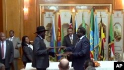 Salva Kiir e Riek Machar