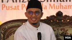 Ketua Pimpinan Pusat Pemuda Muhammadiyah, Dahnil Ahzar Simanjuntak (foto: VOA/Nurhadi).