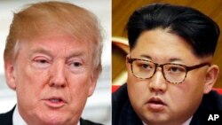 Le président américain Donald Trump et le dirigeant Nord Coreen Kim Jong Un