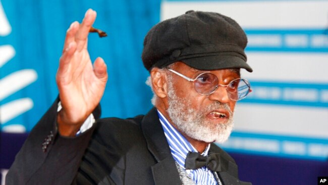 FILE - Melvin Van Peebles is seen during a tribute to his career at the 38th American Film Festival in Deauville, France, Sept. 5, 2012. Van Peebles, a playwright, musician and movie director whose work ushered in the “blaxploitation” films of the 1970s,