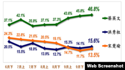 台灣指標民調網站截圖