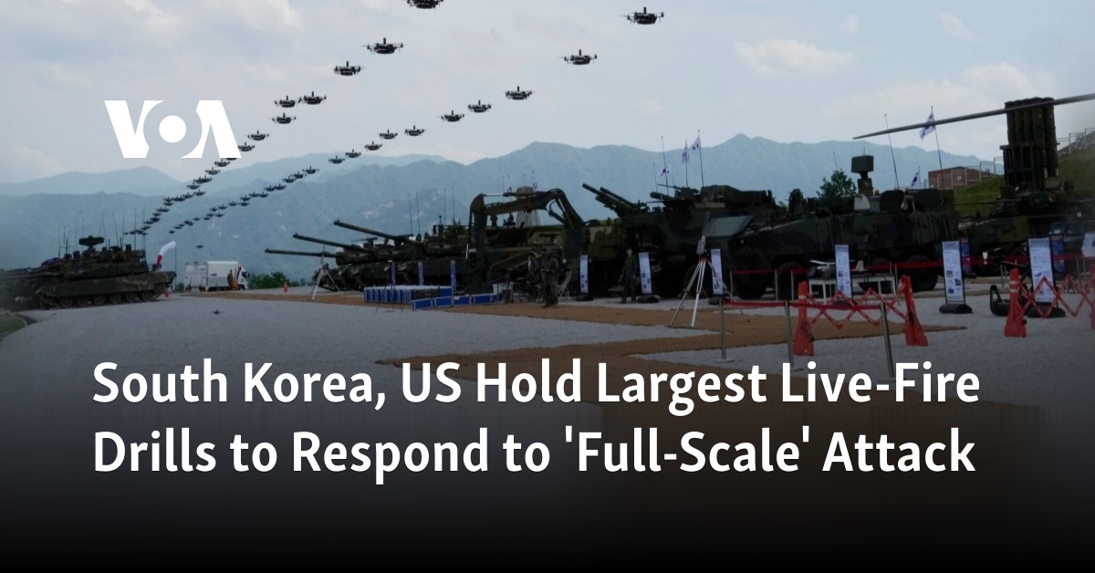 South Korea, US Hold Largest Live-Fire Drills to Respond to 'Full-Scale ...