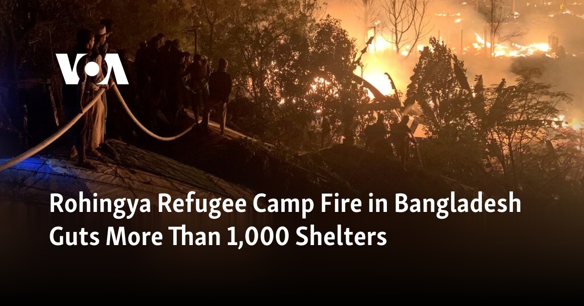 Rohingya Refugee Camp Fire in Bangladesh Guts More Than 1,000 Shelters