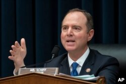 House Intelligence Committee Chairman Adam Schiff, D-Calif., pushes ahead with their oversight of the Trump administration at a hearing to examine "Putin's Playbook," how the Russian government works to undermine its adversaries.