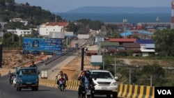 FILE PHOTO - The downtown of Preah Sihanouk province, Cambodia. (Sun Narin/VOA Khmer)