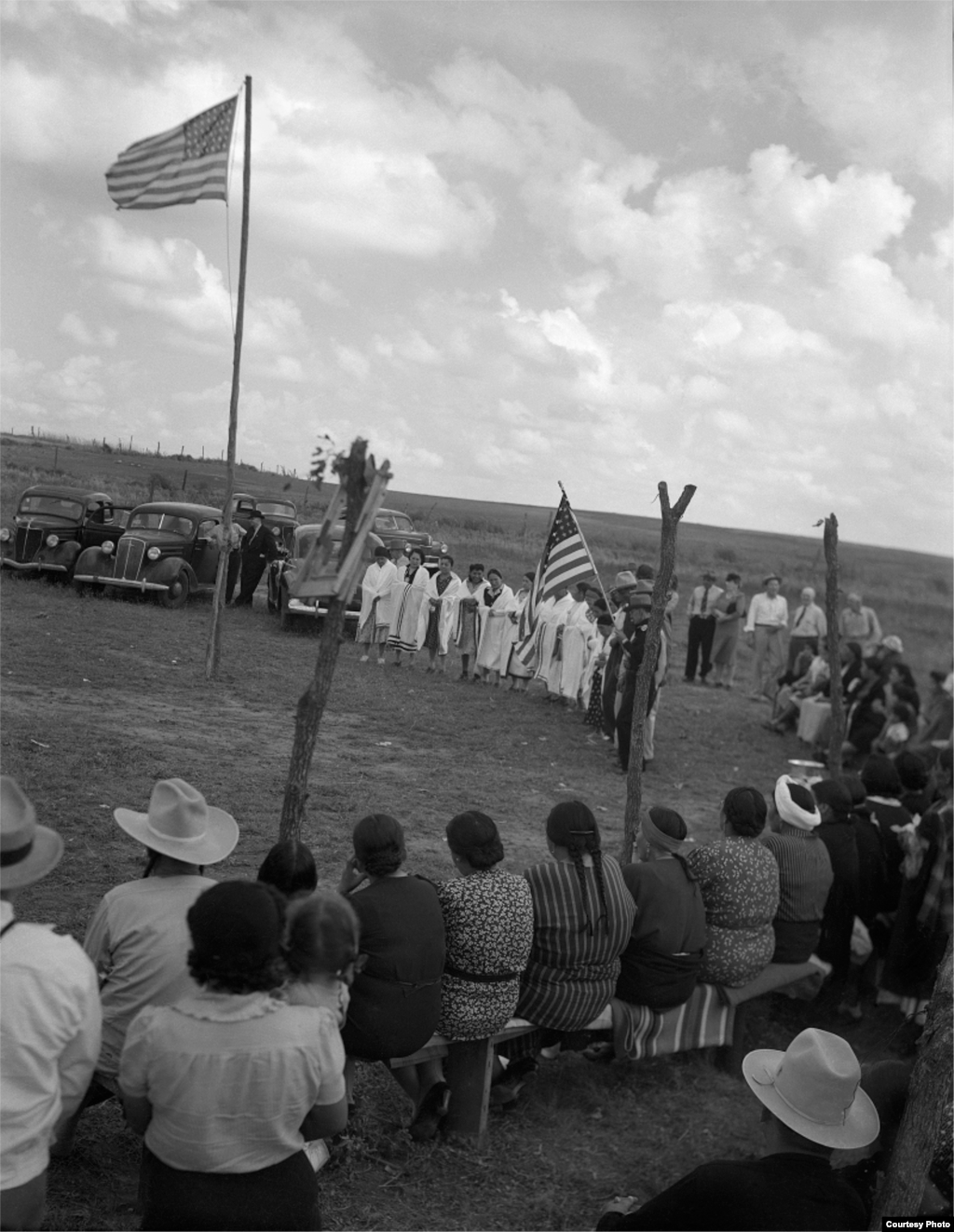 Церемония заклинания. Карнеги (Оклахома), 1945 г.