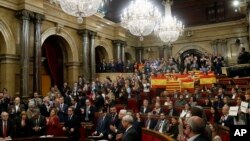 Session agitée au parlement espagnol le 9 novembre 2015.