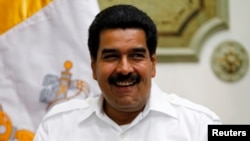 President Nicolas Maduro at Miraflores Palace in Caracas, June 14, 2013.