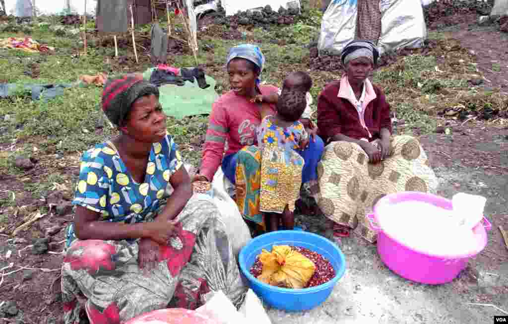 The Mungunga refugee camp near Goma, Democratic Republic of Congo. (Nicolas Pinault/VOA)