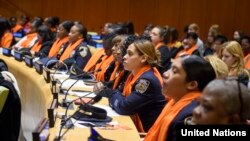 ‘국제 여성 폭력 추방의 날’을 앞두고 19일 뉴욕 유엔본부에서 기념행사가 열렸다.