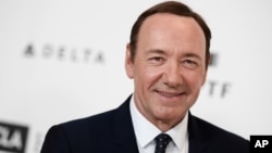 Kevin Spacey arrives at the 4th Annual Reel Stories, Real Lives Benefit held at Milk Studios, April 25, 2015, in Los Angeles.