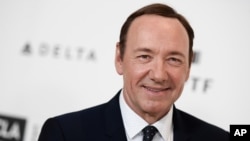 FILE - Kevin Spacey arrives at the 4th Annual Reel Stories, Real Lives Benefit held at Milk Studios, April 25, 2015, in Los Angeles.