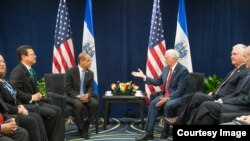 Los dos líderes se reunieron al margen de la Conferencia sobre Prosperidad y Seguridad en América Central, en Miami.