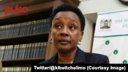 La vice-présidente de la Cour suprême kényane, Philomena Mwilu, 20 septembre 2017. (Twitter/@kibettchelimo)