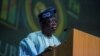 FILE: Asiwaju Bola Tinubu delivers a speech during a rally organized to celebrate his 66th birthday in Lagos, on March 29, 2018. 