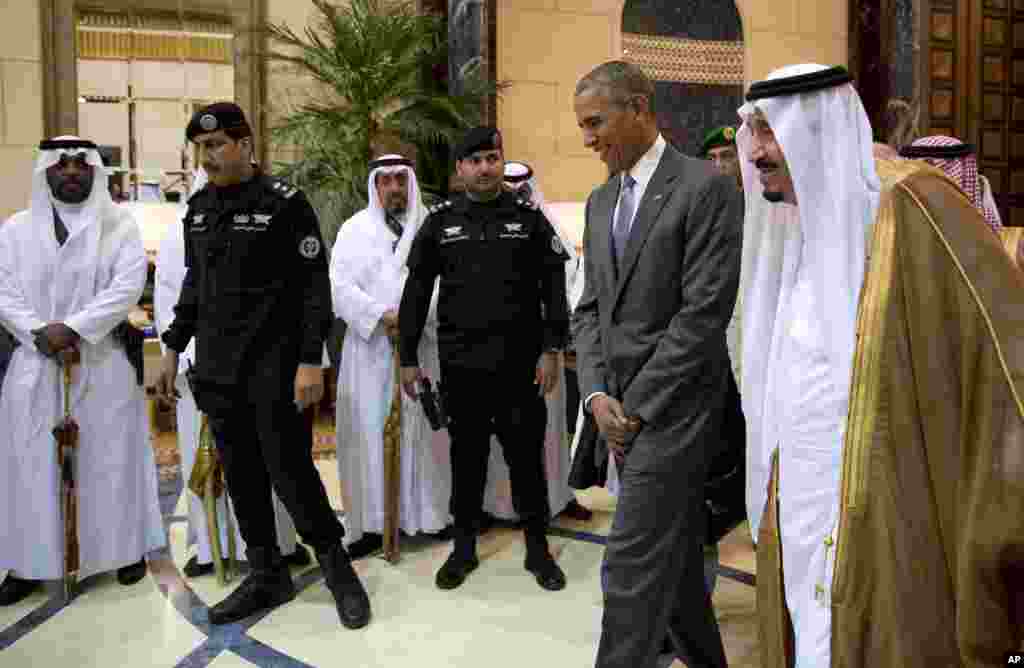 صدر اوباما کا عہدہ سنبھالنے کے بعد یہ سعودی عرب کا چوتھا دورہ ہے۔